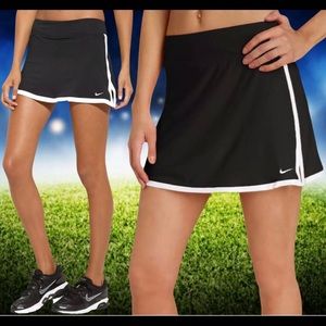 Black White Drifit Nike Tennis Golf Skirt Skort